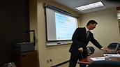 Shengli Chen defending his general exam